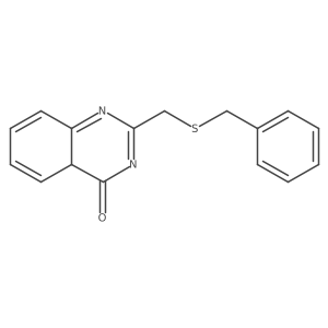 2-[(Benzylsulfanyl)methyl]-3,4-dihydroquinazolin-4-one结构式