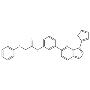 2-phenoxy-N-(3-(3-(thiophen-2-yl)-[1,2,4]triazolo[4,3-b]pyridazin-6-yl)phenyl)acetamide Structure
