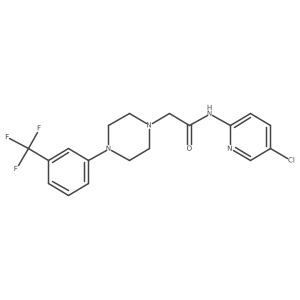 N-(5-Chloro-2-pyridinyl)-4-[3-(trifluoromethyl)phenyl]-1-piperazineacetamide结构式