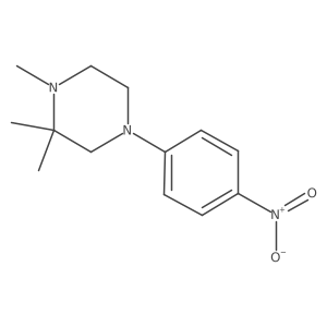 1,2,2-Trimethyl-4-(4-nitrophenyl)piperazine结构式
