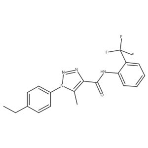 1-(4-ethylphenyl)-5-methyl-N-(2-(trifluoromethyl)phenyl)-1H-1,2,3-triazole-4-carboxamide Structure