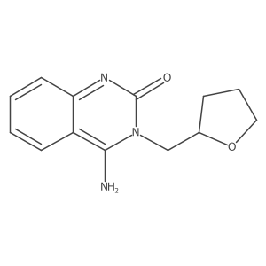 4-Amino-3-(oxolan-2-ylmethyl)quinazolin-2-one结构式