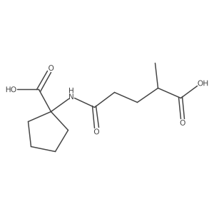 1-[(4-Carboxy-1-oxopentyl)amino]cyclopentanecarboxylic acid Structure
