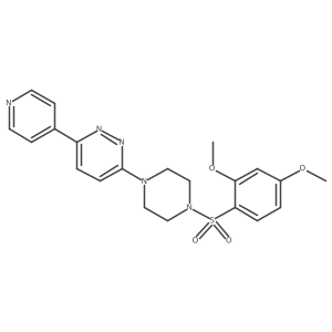 3-[4-(2,4-Dimethoxybenzenesulfonyl)piperazin-1-yl]-6-(pyridin-4-yl)pyridazine Structure