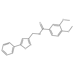 3,4-dimethoxy-N-((5-phenylisoxazol-3-yl)methyl)benzamide Structure