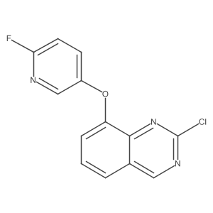 2-Chloro-8-(6-fluoropyridin-3-yloxy)quinazoline结构式
