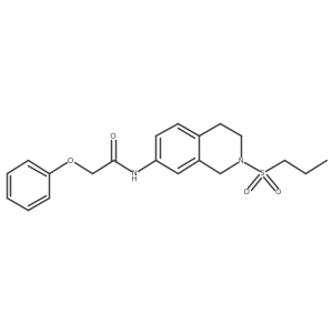 2-phenoxy-N-(2-(propylsulfonyl)-1,2,3,4-tetrahydroisoquinolin-7-yl)acetamide Structure