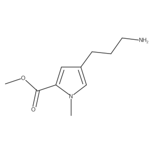 methyl 4-(3-aminopropyl)-1-methyl-1H-pyrrole-2-carboxylate Structure