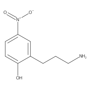 2-(3-Aminopropyl)-4-nitrophenol结构式