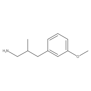 3-(3-Methoxyphenyl)-2-methylpropan-1-amine Structure