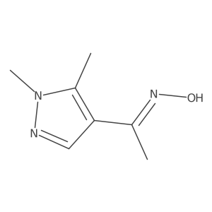 1-(1,5-dimethyl-1H-pyrazol-4-yl)ethanone oxime结构式
