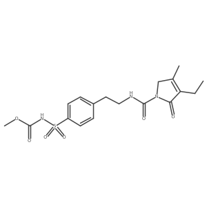 methyl N-[4-[2-[[3-methyl-5-oxo-4-(1,1,2,2,2-pentadeuterioethyl)-2H-pyrrole-1-carbonyl]amino]ethyl]phenyl]sulfonylcarbamate Structure