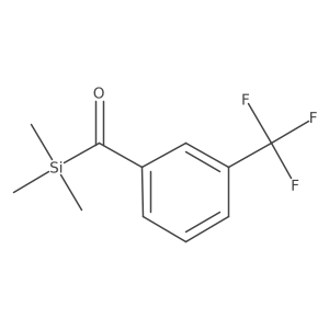 (3-(Trifluoromethyl)phenyl)(trimethylsilyl)methanone Structure