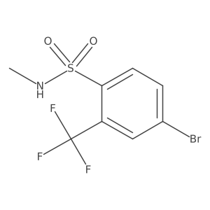 4-bromo-N-methyl-2-(trifluoromethyl)benzenesulfonamide结构式