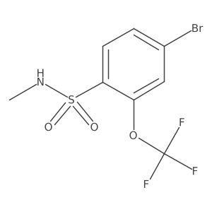 4-bromo-N-methyl-2-(trifluoromethoxy)benzenesulfonamide结构式