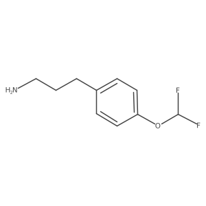 3-[4-(Difluoromethoxy)phenyl]propylamine Structure