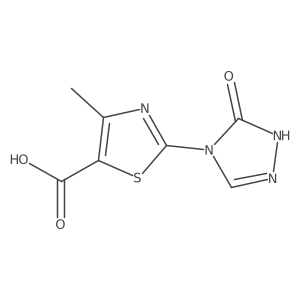 4-methyl-2-(5-oxo-1H-1,2,4-triazol-4(5H)-yl)thiazole-5-carboxylic acid Structure