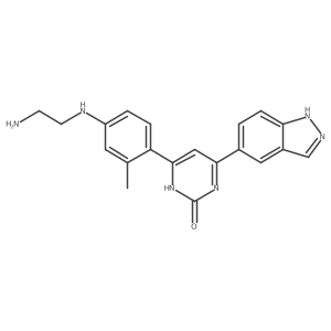6-{4-[(2-Aminoethyl)amino]-2-methylphenyl}-4-(1h-indazol-5-yl)pyrimidin-2(1h)-one结构式