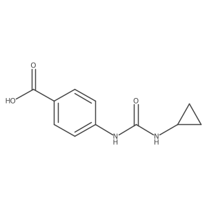 O=C(Nc1ccc(C(=O)O)cc1)NC1CC1结构式