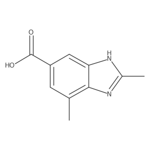 1H-Benzimidazole-5-carboxylic acid, 2,7-dimethyl- Structure