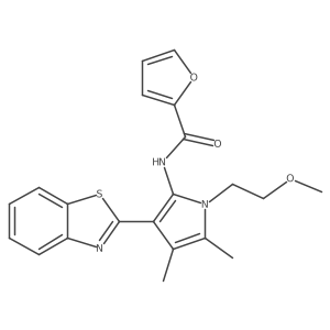 COCCn1c(C)c(C)c(-c2nc3ccccc3s2)c1NC(=O)c1ccco1结构式