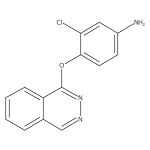 3-Chloro-4-(phthalazin-1-yloxy)aniline结构式