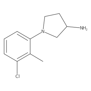 1-(3-Chloro-2-methylphenyl)pyrrolidin-3-amine结构式