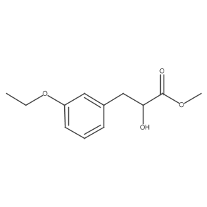 Methyl 3-(3-ethoxyphenyl)-2-hydroxypropanoate结构式