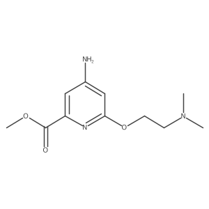Methyl 4-amino-6-[2-(dimethylamino)ethoxy]-2-pyridinecarboxylate结构式