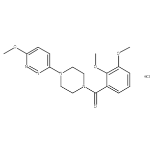 (2,3-Dimethoxyphenyl)(4-(6-methoxypyridazin-3-yl)piperazin-1-yl)methanone hydrochloride结构式