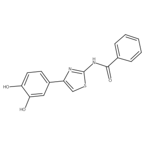 N-(4-(3,4-Dihydroxyphenyl)thiazol-2-yl)benzamide结构式