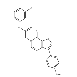 N-(3-chloro-4-methylphenyl)-2-[7-(4-methoxyphenyl)-4-oxothieno[3,2-d]pyrimidin-3(4H)-yl]acetamide Structure