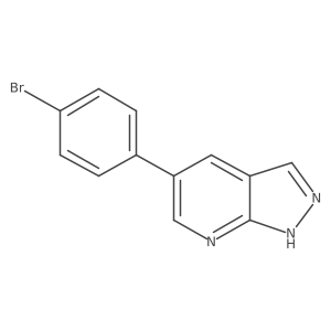 5-(4-Bromophenyl)-1H-pyrazolo[3,4-b]pyridine结构式