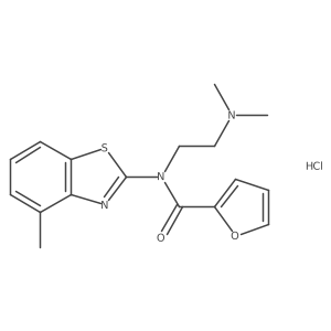 N-(2-(dimethylamino)ethyl)-N-(4-methylbenzo[d]thiazol-2-yl)furan-2-carboxamide hydrochloride Structure