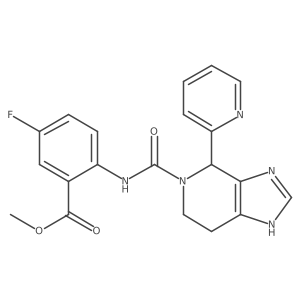 methyl 5-fluoro-2-({[4-(pyridin-2-yl)-1,4,6,7-tetrahydro-5H-imidazo[4,5-c]pyridin-5-yl]carbonyl}amino)benzoate结构式
