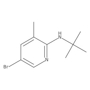 N-(5-Bromo-3-methyl-2-pyridinyl)-N-(tert-butyl)amine Structure