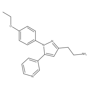 1-(4-Ethoxyphenyl)-5-(3-pyridinyl)-1H-pyrazole-3-ethanamine结构式
