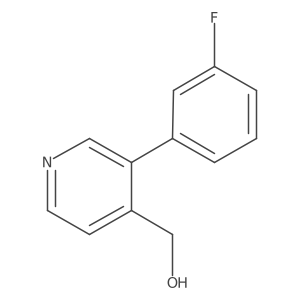 (3-(3-Fluorophenyl)pyridin-4-yl)methanol Structure