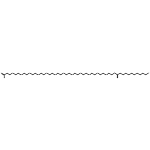 alpha-(11-Mercapto-undecanoylamido)-omega-carboxy dodeca(ethylene glycol) Structure