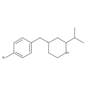 1-(4-Bromo-benzyl)-3-isopropyl-piperazine结构式