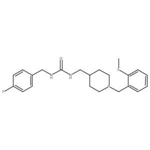 1-(4-Fluorobenzyl)-3-((1-(2-(methylthio)benzyl)piperidin-4-yl)methyl)urea结构式