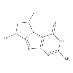 4H-Pyrrolo(2,1-f)purin-4-one, 2-amino-1,6,7,8-tetrahydro-8-hydroxy-6-methyl-, trans-结构式