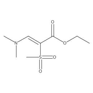 Ethyl 3-(dimethylamino)-2-methanesulfonylprop-2-enoate结构式