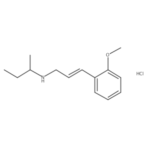 (Butan-2-yl)[(2E)-3-(2-methoxyphenyl)prop-2-en-1-yl]amine hydrochloride结构式