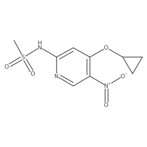 N-(4-Cyclopropoxy-5-nitropyridin-2-YL)methanesulfonamide结构式