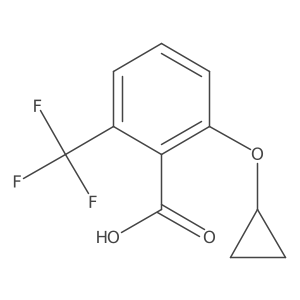 2-Cyclopropoxy-6-(trifluoromethyl)benzoic acid Structure