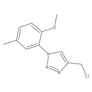 4-(chloromethyl)-1-(2-methoxy-5-methylphenyl)-1H-1,2,3-triazole Structure