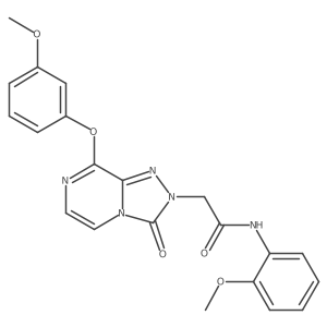 2-(8-(3-methoxyphenoxy)-3-oxo-[1,2,4]triazolo[4,3-a]pyrazin-2(3H)-yl)-N-(2-methoxyphenyl)acetamide Structure