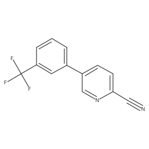 5-(3-(Trifluoromethyl)phenyl)picolinonitrile Structure
