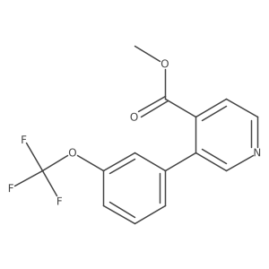 Methyl 3-(3-(trifluoromethoxy)phenyl)isonicotinate结构式